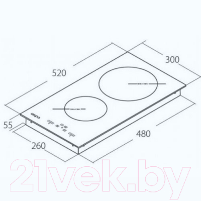 

Индукционная варочная панель Akpo, PIA 3082502