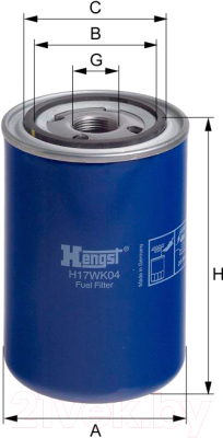Топливный фильтр Hengst H17WK04