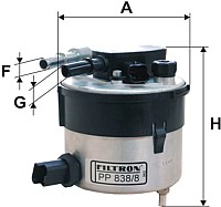 Топливный фильтр Filtron PP838/8 - 