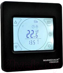Терморегулятор для теплого пола Warmehaus TouchScreen WH 92 (черный)