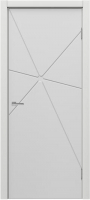 Дверь межкомнатная MDF Techno Stefany 1128 50x200 (белый) - 