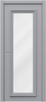 Дверь межкомнатная MDF Techno Stefany 2011 50x200 (RAL 7040/стекло графит) - 