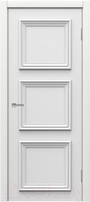 Дверь межкомнатная MDF Techno Stefany 2004 50x200 (белый)