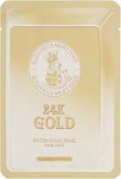 

Маска для лица тканевая Elizavecca, 24k Gold Water Dual Snail
