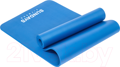 Коврик для йоги и фитнеса Sundays Fitness LKEM-3006B (183x61x1см, голубой)