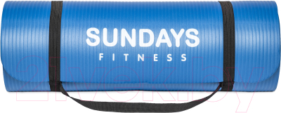 Коврик для йоги и фитнеса Sundays Fitness LKEM-3006B (183x61x1.5см, голубой)