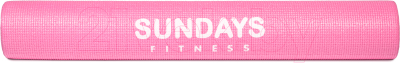 Коврик для йоги и фитнеса Sundays Fitness LKEM-3010 (173x61x0.3см, розовый)
