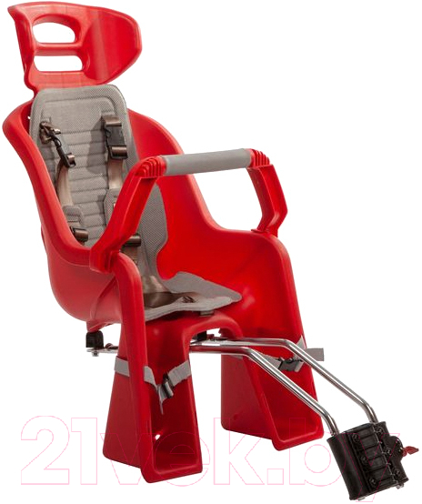 Детское велокресло SunnyWheel SW-BC-137 / X69809 (красный/серый)