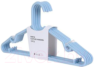 Набор пластиковых вешалок-плечиков Miniso 6596 (синий)