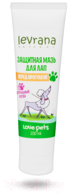 Средство для ухода за лапами животных Levrana Love Pets Защитная мазь для лап перед прогулкой (100мл)