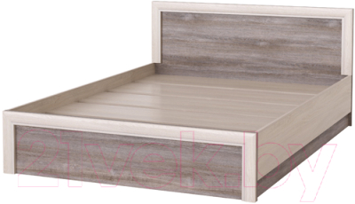 Полуторная кровать Памир Октава 1400 (дуб клабхаус серый)