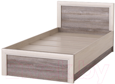 Односпальная кровать Памир Октава 900 (дуб клабхаус серый)