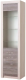 Шкаф-пенал с витриной Памир Октава 1В1С (дуб клабхаус серый) - 