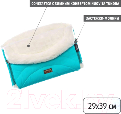 Муфта для коляски Nuovita Tundra Bianco (голубой)