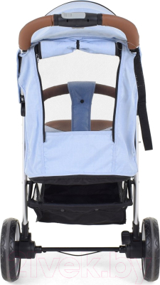 Детская прогулочная коляска Nuovita Corso (светло-голубой/серебристая рама)