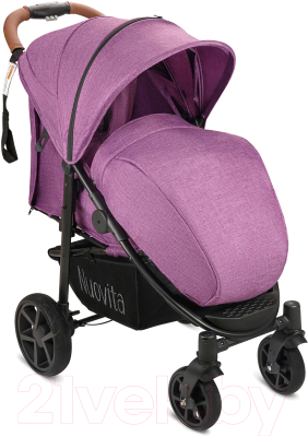 Детская прогулочная коляска Nuovita Corso (фиолетовый/черная рама)