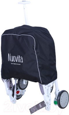 Детская прогулочная коляска Nuovita Giro Lux (серый/белая рама)
