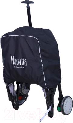 Детская прогулочная коляска Nuovita Giro Lux (серый/черная рама)