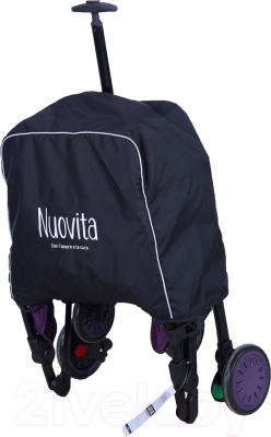 Детская прогулочная коляска Nuovita Giro Lux (фиолетовый/черная рама)