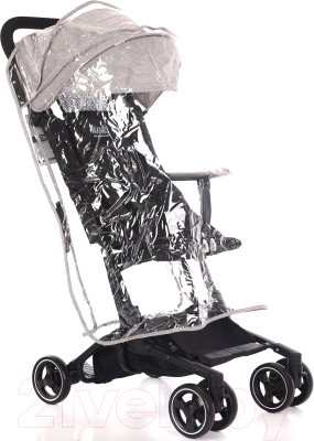 Детская прогулочная коляска Nuovita Ritmo (светло-серый/черный)