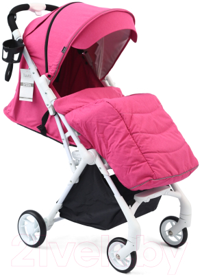 Детская прогулочная коляска Nuovita Sfera (розовый/белый)