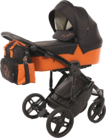 Детская универсальная коляска Nuovita Diamante (оранжевый) - 