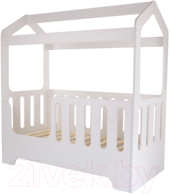 Стилизованная кровать детская Pituso Dommi / J-505 (белый)