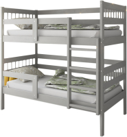 Двухъярусная кровать детская Pituso Hanna №7/2 (серый) - 