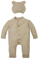 Комплект одежды для малышей Amarobaby Pure Love / AMARO-ODPL501-BE-62 (бежевый, р. 62) - 
