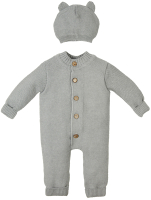 Комплект одежды для малышей Amarobaby Pure Love / AMARO-ODPL501-S0-62 (серый, р. 62) - 