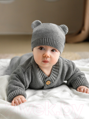 Комплект одежды для малышей Amarobaby Pure Love / AMARO-ODPL501-S0-62 (серый, р. 62)