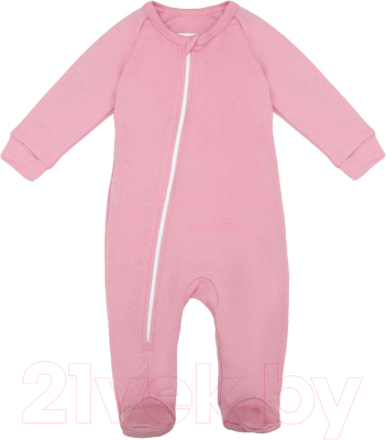 Комбинезон для малышей Amarobaby Nature / AB-OD21-NZ304/06-80 (розовый, р. 80)