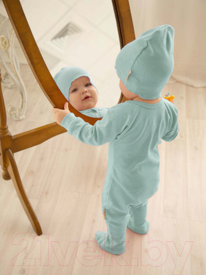 Комбинезон для малышей Amarobaby Nature / AB-OD21-NМ304/34-56 (мятный, р. 56)