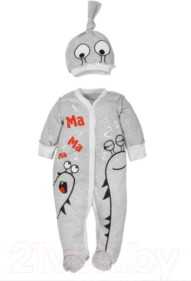 

Комплект одежды для новорожденных Amarobaby, Monsters / AMARO-ODM301-S0-74