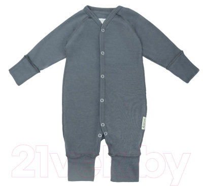 Комбинезон для малышей Amarobaby Nature / AB-OD21-NG5/10-80 (серый, р. 80)