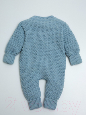 Комбинезон для малышей Amarobaby Pure Love Wool / AB-OD20-PLW5/22-56 (голубой, р. 56)
