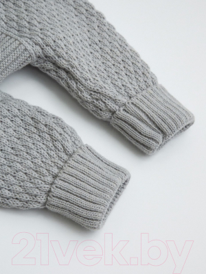 Комбинезон для малышей Amarobaby Pure Love Wool / AB-OD20-PLW5/11-62 (серый, р. 62)