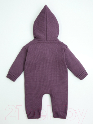 Комбинезон для малышей Amarobaby Pure Love / AB-OD20-PL502/22-74 (фиолетовый, р. 74)