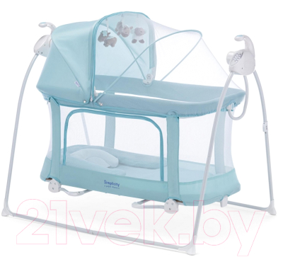 Качели для новорожденных Simplicity Auto / 4030 (голубой)