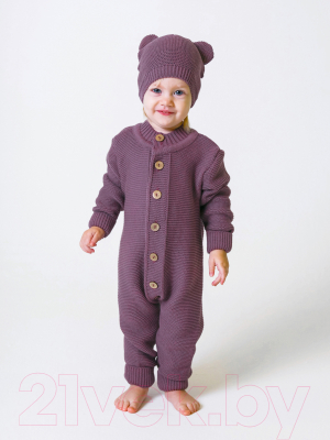 Комплект одежды для малышей Amarobaby Pure Love / AB-OD20-PL501/22-68 (фиолетовый, р. 68)