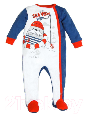 

Комбинезон для младенцев Amarobaby, Sea Life 2 / AMARO-ODSL301-2-68
