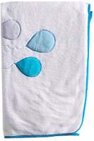 Плед для малышей Kidboo Happy Birthday 80x120 (велсофт, синий) - 