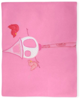 Плед для малышей Kidboo Lovely Birds 80x120 (велсофт, розовый) - 