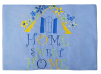 Плед для малышей Kidboo Sweet Home 80x120 (велсофт, синий) - 