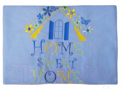 Плед для малышей Kidboo Sweet Home 80x120 (велсофт, синий)