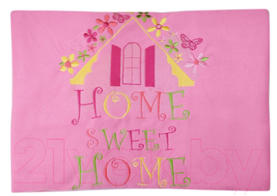 Плед для малышей Kidboo Sweet Home 80x120 (велсофт, розовый)