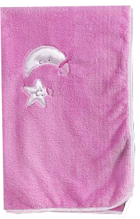 Плед для малышей Kidboo Teddy Boo 80x120 (велсофт, розовый)