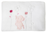 Плед для малышей Kidboo Elephants 80x120 (флис, розовый) - 