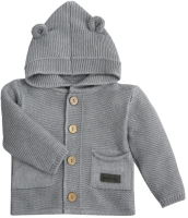 Кофта для малышей Amarobaby Pure Love / AMARO-OD20-SH1201/11-74 (серый, р. 74) - 