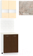 Комплект кухонных модулей Кортекс-мебель Корнелия Экстра 60р2д (венге светлый/венге/марсель) - 